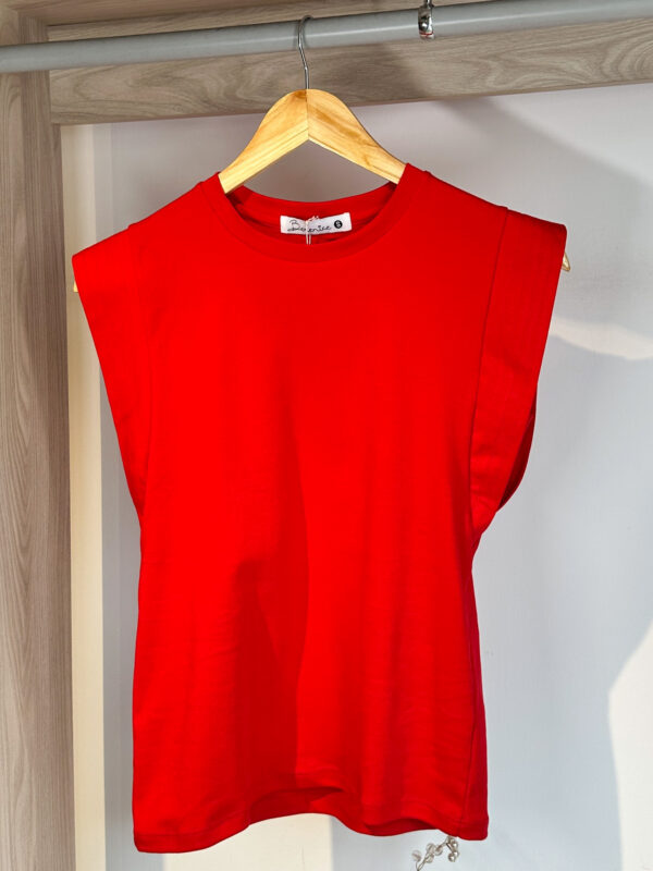 Blusa De Algodón Ginebra Roja