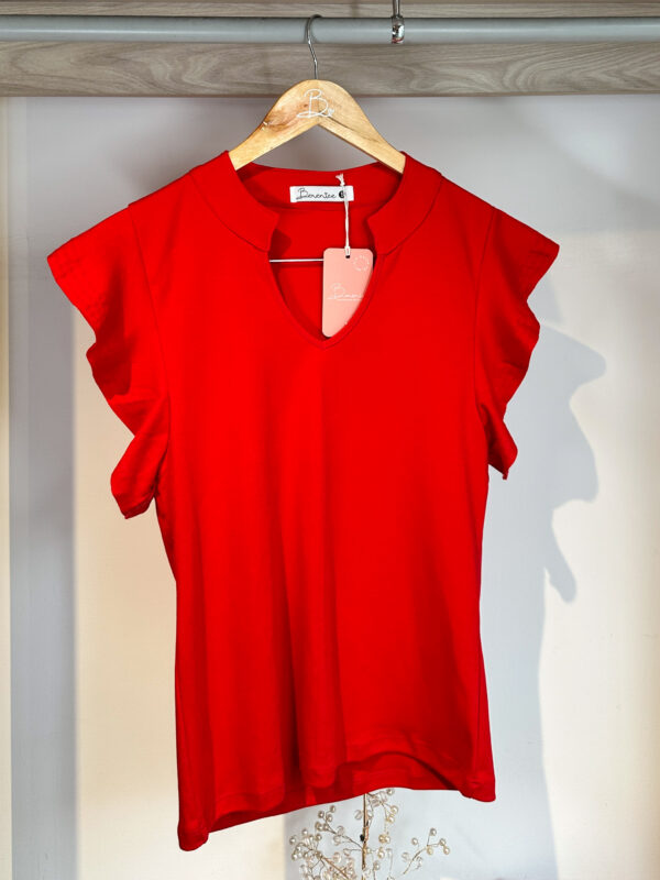 Blusa De Algodón Galilea Roja