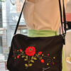 Cartera Flores Guindas