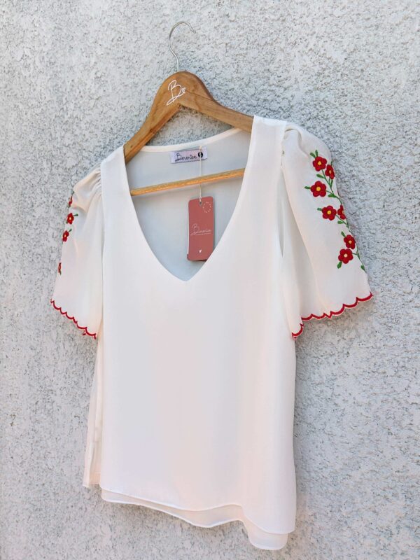 Blusa Florecer Perla