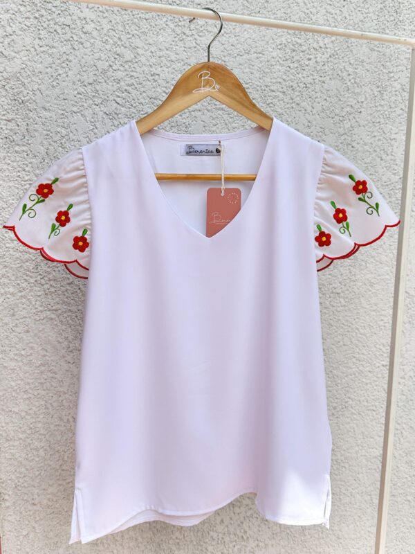 Blusa Cumita Blanca en Seda