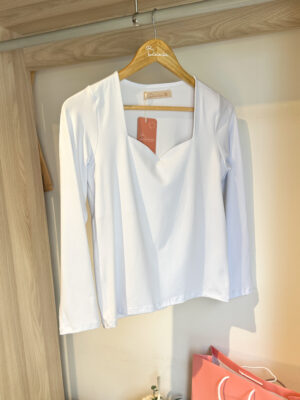 Blusa Manga Larga Blanca