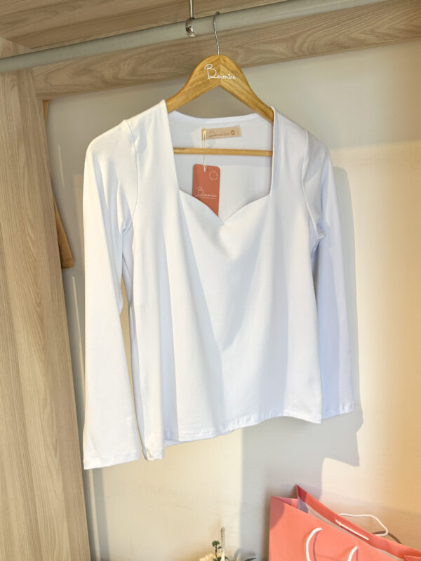 Blusa Manga Larga Blanca