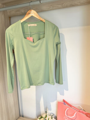 Blusa Manga Larga Verde