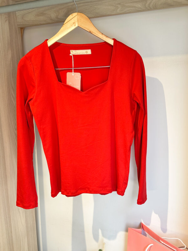 Blusa Manga Larga Blanca - Imagen 4